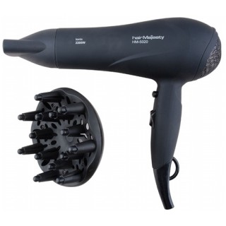 Uscator de par Rohnson HM 5020, Putere 2200W, 2 trepte de viteza, 3 trepte de incalzire, Functie ionica, Negru