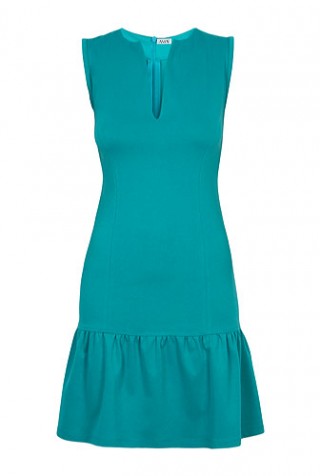 Rochie turquoise din bumbac model R484