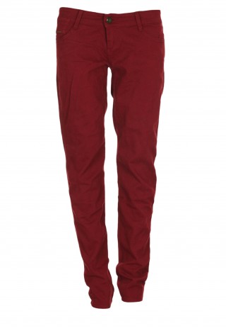 Pantaloni Stradivarius Iazetta Dark Red