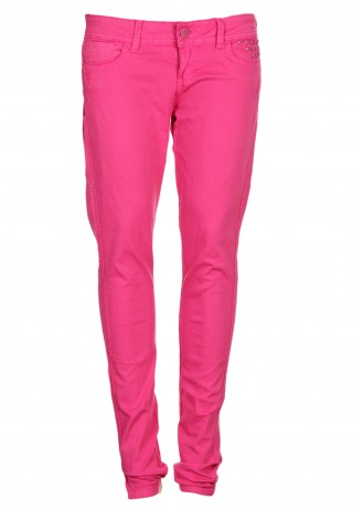 Pantaloni Bershka Soter Dark Pink