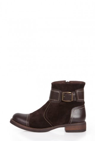 Ghete maro din piele naturala model 1359