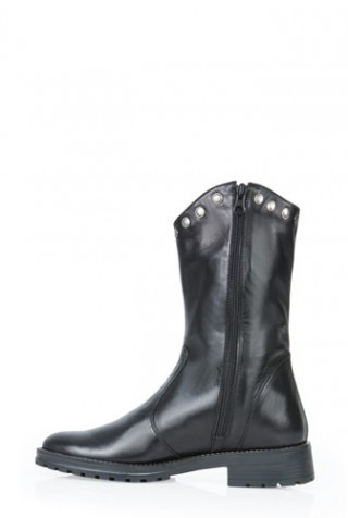 Ghete negre din piele naturala model C65N