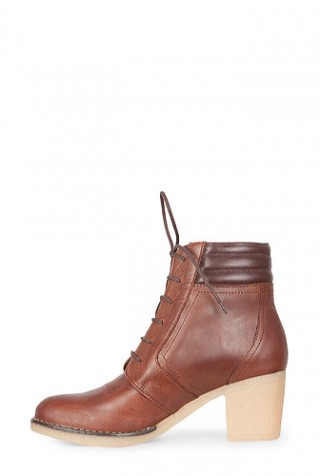 Ghete cu siret maro din piele naturala model 1234