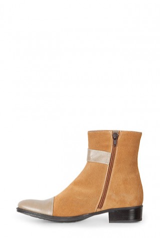 Ghete Clarette bej din piele naturala model C51