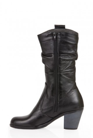 Ghete negre din piele naturala model IRINA