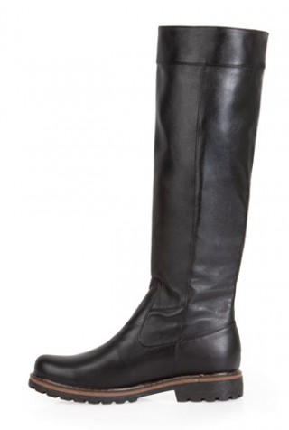 Cizme negre din piele naturala model C40