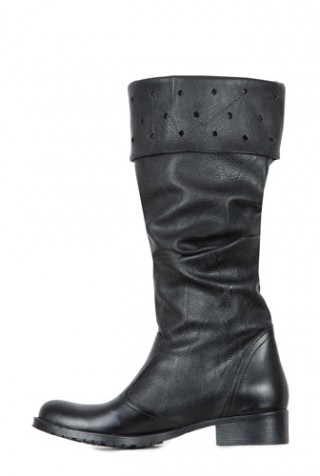 Cizme negre din piele naturala model 1231