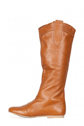 Cizme maro camel din piele naturala model 6030