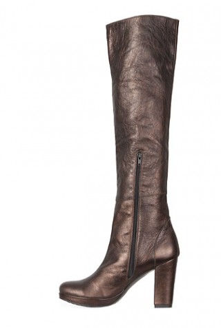 Cizme maro bronz din piele naturala model 6022