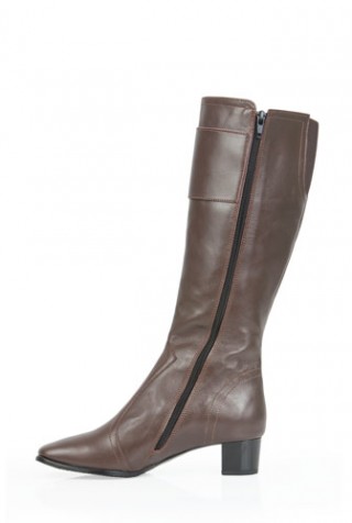 Cizme maro din piele naturala model DM1111