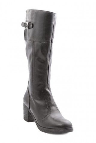 Cizme negre din piele naturala model DM1112