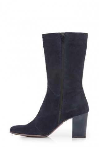Cizme Clarette albastre din piele intoarsa model C97