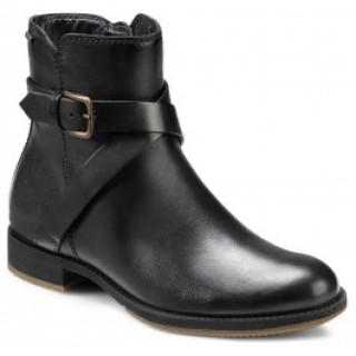 Ghete casual impermeabile piele ECCO Saunter (negre)