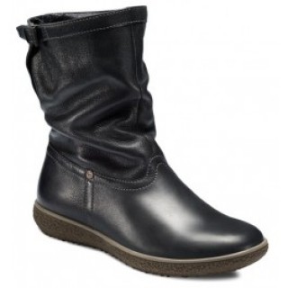Ghete dama confortabile piele ECCO Aude (negre)