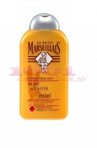 LE PETIT MARSEILLAIS SAMPON PENTRU PAR USCAT CU LAPTE DE KARITE SI MIERE 250 ml