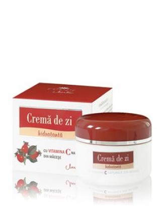 COSMETIC PLANT Crem&#259; de zi hidratant&#259;, cu vitamina C natural&#259; din m&#259;ce&#351;e