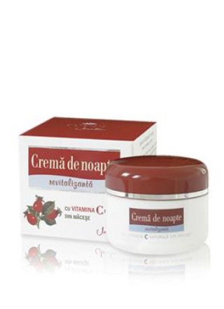 COSMETIC PLANT Crem&#259; de noapte revitalizant&#259;, cu vitamina C natural&#259; din m&#259;ce&#351;e