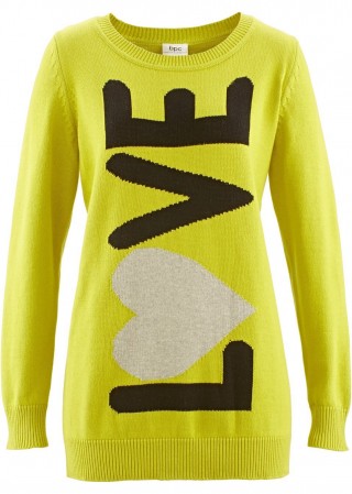 Pulover lung bonprix