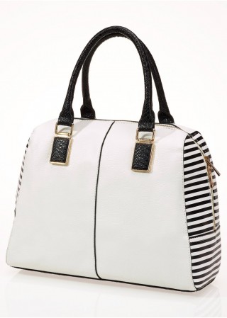 Geant Shopper cu dungi negre i albe bonprix