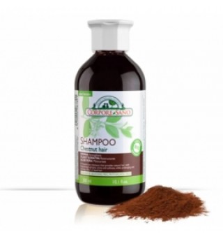 Sampon colorant cu henna bio pentru par saten Corpore Sano