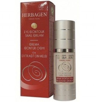 Crema contur ochi cu extract de melc 30ml Herbagen