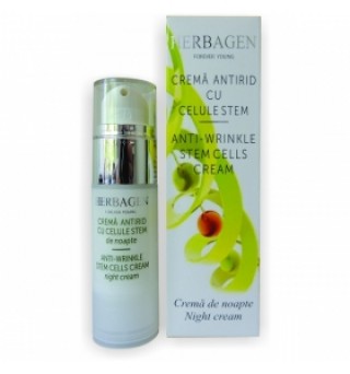 Crema antirid de noapte cu celule stem 30g Herbagen
