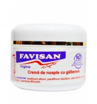 Crema de noapte cu galbenele 30ml Favisan
