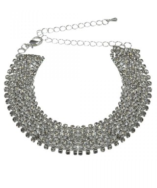 Bratara argintie cu cristale