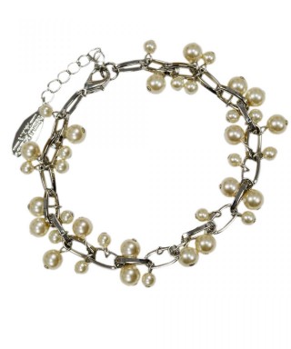 Bratara cu perle bej