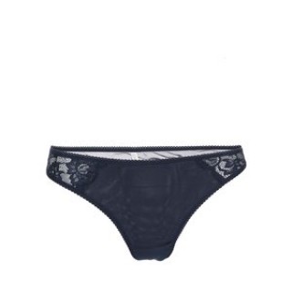 Chilot tanga cu dantela bleumarin, model Vilma de la Pieces