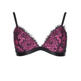Sutien roz cu dantela Pieces Viola Triangle