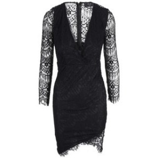 Rochie petrecuta din dantela AX PARIS - negru