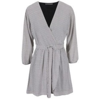 Rochie cu imprimeu alb cu negru VERO MODA Nora