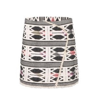 Fusta mini Vero Moda Selma bej cu model