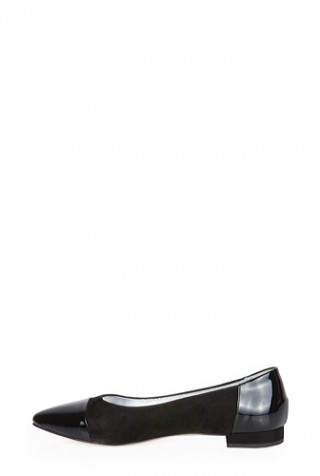 Balerini negri din piele naturala model 032/D