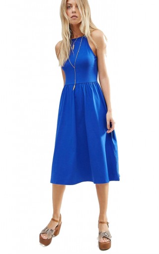 Rochie midi albastra