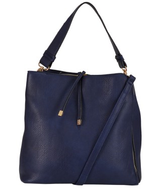 Geanta bleumarin cu 3 compartimente