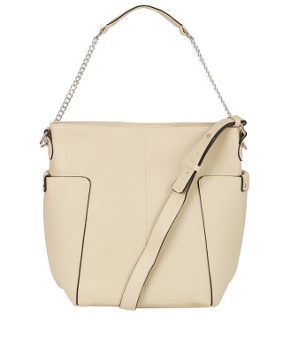 Geanta bej cu 2 buzunare