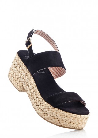 Sandale cu platforma din sfoara impletita