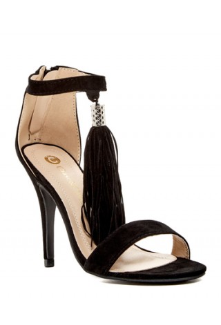 Incaltaminte Femei Chase Chloe Edward Fringe Tassel Sandal BLACK