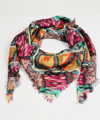 Esarfa patrata, colorata