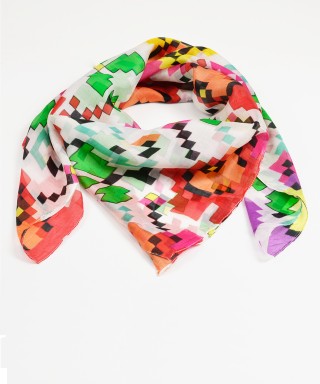 Esarfa patrata, mare, din matase