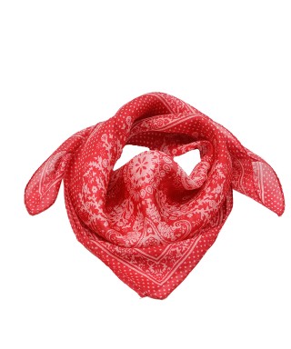 Esarfa rosie, din matase