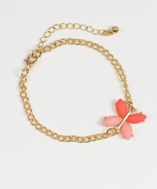 Bratara aurie cu fluture