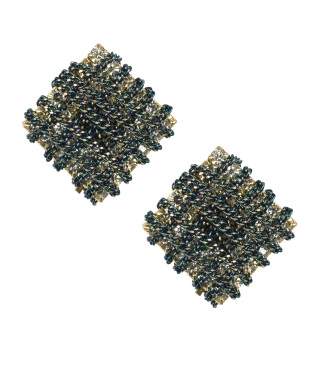 Cercei statement cu lanturi aplicate