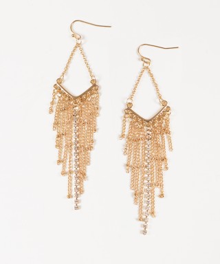 Cercei lungi, cu lanturi