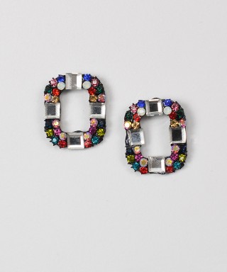 Cercei cu cristale colorate