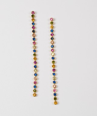 Cercei lungi, din cristale