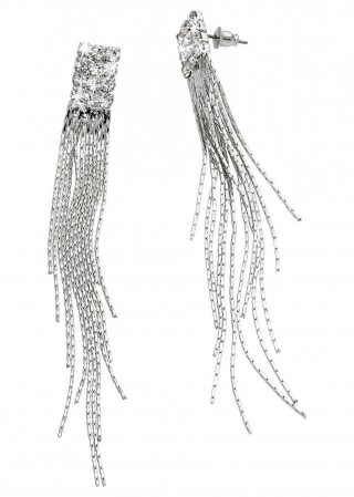 Cercei lungi cu strass-uri bonprix