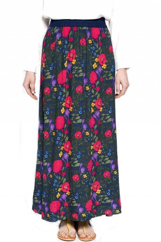 Fusta maxi cu imprimeu floral